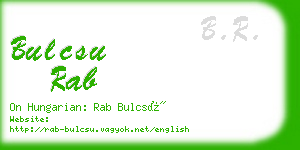 bulcsu rab business card